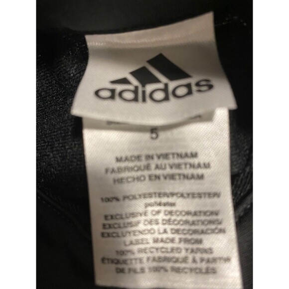 Adidas Tracksuit Jacket & Pants Joggers Outfit Set~Black/Pink~Little Girls sz 5 - Picture 4 of 4